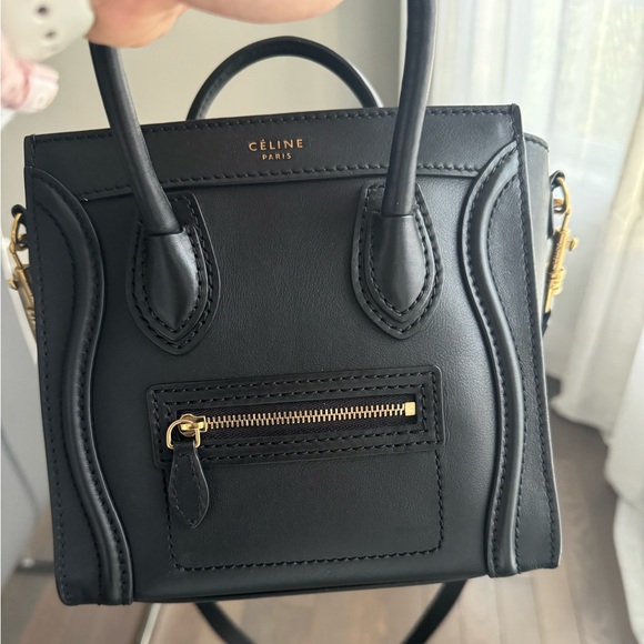 Celine nano luggage in smooth leather with Celine wallet - Picture 2 of 12